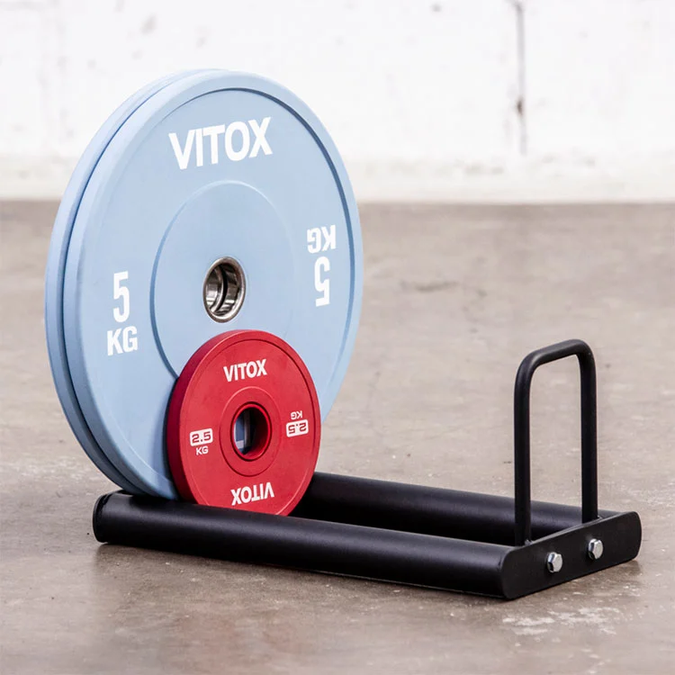 Metal Mobile Barbell Plate Storage and Display Rack